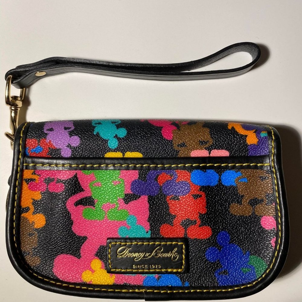 Disney Dooney & Bourke Mickey Mouse Silhouette Wristlet